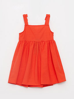 Kare Yaka Ask?l? Pamuklu K?z Bebek Elbise - Waikiki фото 2