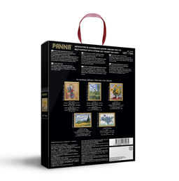 Набор для вышивания PANNA Золотая серия MET-7365 Автопортрет в соломенной шляпе 21.5 х 27 см