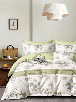 Постельное белье сатин элит на молнии - Летняя поляна 2 сп. с Евро простыней (нав.70х70)