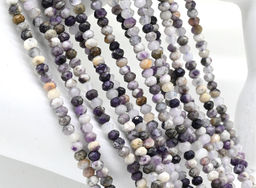Бусины из сугилита рондель граненый 3*2мм, 39см, 175 бусин Радуга камня