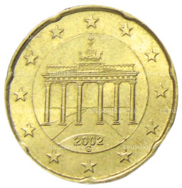 20 евроцентов 2002 года G Германия
