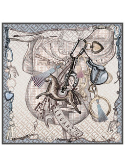 Платок жен. шерсть+шелк 110х110 JG43-8529-11 - Eleganzza фото 2