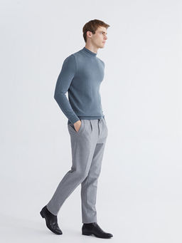 Yar?m Bal?k?? Yaka Erkek Triko Kazak