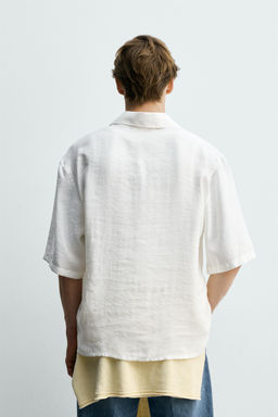 CAMISA POLO FLUIDA PESPUNTES / Crudo - Zara фото 3