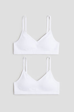 Pack de 2 crop tops con relleno - H&m фото 3