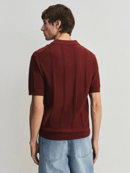 Джемпер поло фактурной вязки ZR2605043306-21 / Zarina