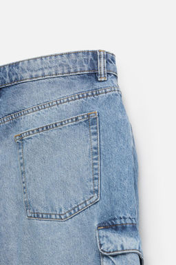 DENIM CARGO BERMUDA SHORTS - Zara фото 30