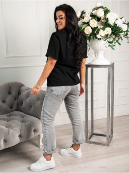 Футболка Подсолнух черный - София фото 3