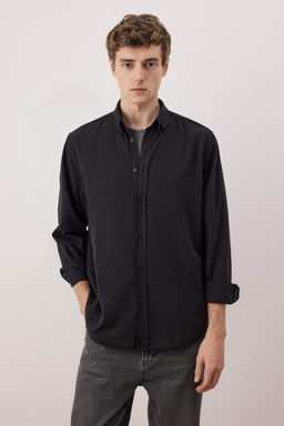 TRENDYOL MAN Haki Unisex Regular Fit %100 Pamuklu Keten Gorunumlu Fit Gomlek TMNSS23GO00099 - Trendyolmilla фото 53