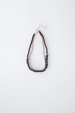 PACK DOS COLLARES BOLITAS / Azul