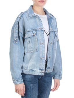 J7735 BLUE Куртка джинсовая женская YI SUO (98% хлопок 2% эластан) - Фабричный китай фото 6