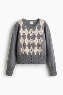 C?rdigan en punto jacquard