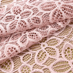 Кружевная эластичная ткань, 180 мм, 2.7±0.5 м, пудровая