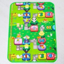 Игровой коврик для детей на фольгированной основе Дороги, размер 116х90x0,5 см, Крошка Я