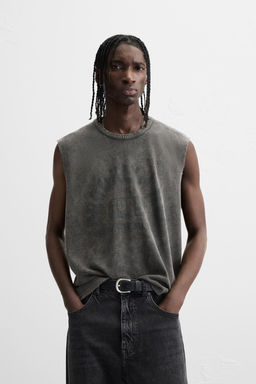 CONTRAST PRINT KNIT T-SHIRT - Zara фото 2