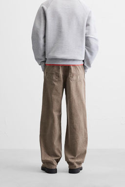 WASHED CARPENTER TROUSERS - Zara фото 21