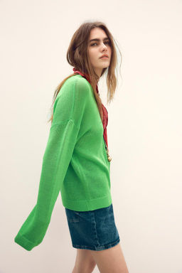 STRAIGHT PLAIN KNIT SWEATER - Zara фото 4