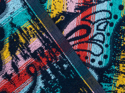 Полотенце махровое 6с104.411ж1 Лунная дорожка (т.радужка) 67х40см