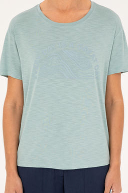 U. S. Polo Assn / Женская зеленая футболка с круглым вырезом - U.s. polo assn фото 6