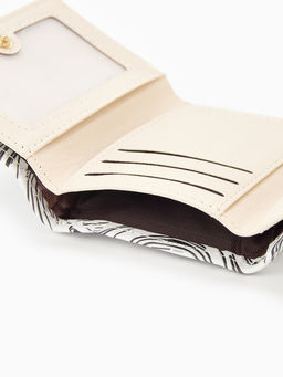 Кошелёк женский на кнопке, 10?1.5?8 см, с принтом, розовый