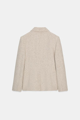 ZW COLLECTION FITTED WOOL PEPLUM BLAZER - Zara фото 8