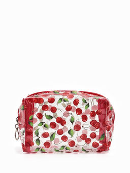 Косметичка ПВХ Вишня 15*6*8,5, отд на молнии, прозрачный