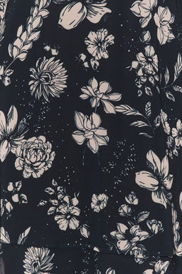 TRENDYOLMILLA Yesil Sal Desenli Volanl? Dokuma K?sl?k Elbise TWOAW23EL01436 фото 20