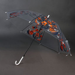 Зонт детский Космос полуавтомат прозрачный, d=90см - Funny toys фото 4