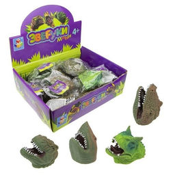 Зверуки. Игрушка на руку "Динозавр" мини 4 вида в ассорт. арт.Т24906 /16
