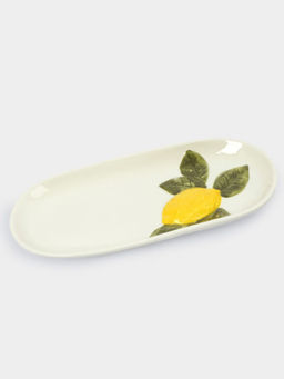 Блюдо, 32х16 см, фарфор P, овальное, молочное, Лимон, Limoncello - Anna lafarg фото 10