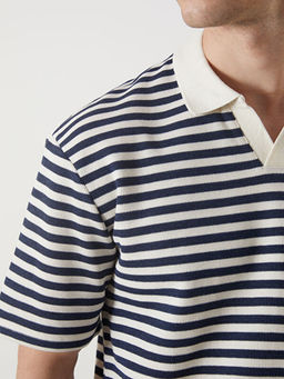 Polo Yaka ?izgili Erkek Ti??rt