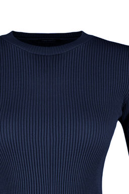 Lacivert Basic Fitilli Triko Kazak TWOAW22KZ1708