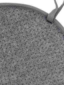 Подушка на стул D35 серый флис