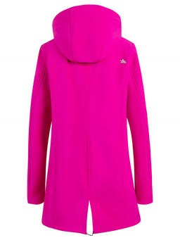 Парка спортивная женская с капюшоном softshell розового цвета 9568R - Mtforce фото 2
