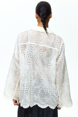 Camisa con bordado ingl?s - H&m фото 4