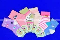 Цена за 12 пар. Вальс носки детские на девочек с тормозами 6-12 (10-12 см)  фото 4
