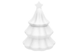 Банка д/хранения 350 мл 11*11*16 см "Новогодняя елка" с крышкой с сил.уплотнит.