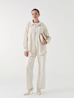 Oversize Kadife Kad?n G?mlek Tunik