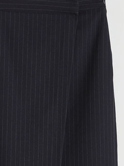 Beli Fermuarl? ?izgili Etek