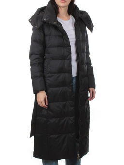 3069 BLACK Пуховик облегченный зимний женский (80% пух, 20% перо)