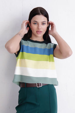 11663 Топ вязаный в полоску - Martichelli фото 2