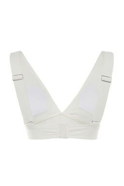 Ekru Ucgen Dokulu Core Bikini Ustu TBESS22BU0017