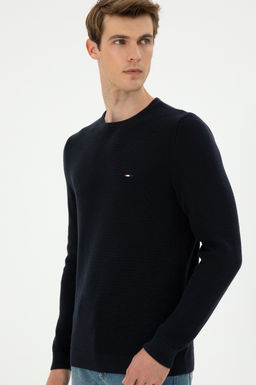 Мужской темно-синий базовый свитер Неожиданная скидка в корзине - U.s. polo assn фото 3