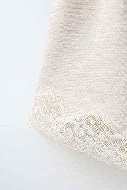 BERMUDA FELPA LACE / Beige vigor? - Zara фото 4