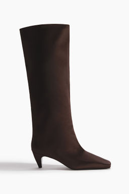 Botas a la rodilla en sat?n