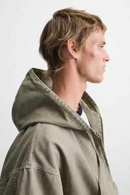 WASHED HOODED JACKET - Zara фото 6
