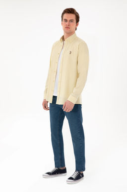 Erkek A__k Haki Uzun Kollu Basic G_mlek Sepette S_rpriz _ndirim - U.s. polo assn фото 4