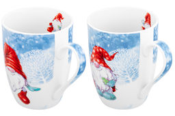 Набор 2 кружек 340 мл 11,5*8*10,5 см "Гномики" NEW BONE CHINA