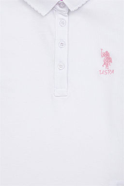 Белая футболка для девочек Basic - U.s. polo assn фото 6