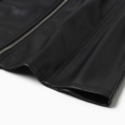Платье женское короткое кожаное MIST, чёрное, размер 48 (XL), на молнии